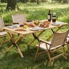 Lauko baldų komplektas Promotions Stalo stalas 121,9x61x45,7 cm natūralus sulankstomas