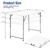 Promotions Stalo stalas, 120x60x48,5-74,5 cm, baltas