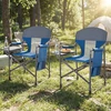 Lauko baldų komplektas Promotions Stovyklavimo kėdė 82.6x49.5x101.6 cm Tamsiai mėlyna Sulankstoma