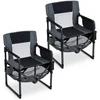 Lauko baldų komplektas Promotions Stovyklavimo kėdė 68,6x54,6x90,2 cm juoda/pilka