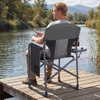 Lauko baldų komplektas Promotions Sulankstoma stovyklavimo kėdė 82,6x49,5x101,6 cm Juodas metalas