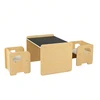 Lauko baldų komplektas Promotions Vaikiškas stalas ir 2 dramblių kėdės, 3 dalių rinkinys, 30x50x50 cm, pilka/balta/juoda