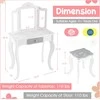 Promotions Vaikiškas veidrodėlio komplektas, 59,7x33x97,8 cm, balta žalia