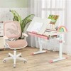 Promotions Vaikiškas rašomasis stalas ir pasukama kėdė, 80x51,5x51-73 cm, rožinė