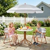 Lauko baldų komplektas Promotions Vaikiškų sodo baldų komplektas 4 vnt Stalas 50x50x51 cm Natūralus