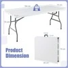 Promotions Valgomasis stalas, 180x75x73 cm, baltas, sulankstomas plastikas
