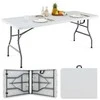Promotions Valgomasis stalas, 180x75x73 cm, baltas, sulankstomas plastikas