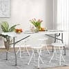 Promotions Valgomasis stalas, 180x75x73 cm, baltas, sulankstomas plastikas