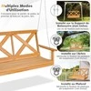 Lauko baldų komplektas Promotions Verandos supamas kėdė, 125x46x57 cm, natūrali