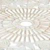 Lauko baldų komplektas Relaxdays Sodo baldų komplektas 69x60 cm baltas, lietas aliuminis