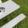 Lauko baldų komplektas "Outsunny" alaus palapinės komplektas, sulankstomas 3 dalių stovyklavimo stalo komplektas, 2 alaus suolai su rankena, palapinės komplektas, alaus stalo komplektas balkonui, sodui, vakarėlių palapinei 180 x 74 x 74 cm