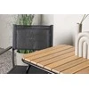 Lauko baldų komplektas Venture Design Kavinės stalo ir kėdžių komplektas Holmbeck Copacabana 74x70x55 cm Juodas plienas