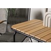 Lauko baldų komplektas Venture Design Kavinės stalo ir valgomojo kėdžių komplektas 74x70x55 cm Juodas plieno virvė