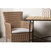 Lauko baldų komplektas Venture Design Kavinės stalo ir valgomojo kėdžių komplektas 74x70x55 cm juodas plienas ir vytelės