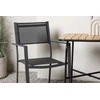 Lauko baldų komplektas Venture Design Kavinės stalo ir kėdžių komplektas Holmbeck Copacabana 74x70x55 cm Juodas plienas