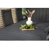 Lauko baldų komplektas Venture Design Valgomojo stalas ir atlošiama kėdė komplektas Marbella Copacabana 160x100x75 cm juodas Textilene