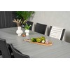 Lauko baldų komplektas Venture Design Valgomojo stalas ir kėdžių komplektas 229x310 cm Juodas Aintwood Rotangas Plienas