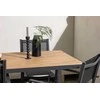 Lauko baldų komplektas Venture Design Valgomojo komplektas Break valgomojo stalas ir Copacabana sulankstomos kėdės 90x150 cm juoda