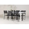 Lauko baldų komplektas Venture Design Valgomojo komplektas Break ir Copacabana 205x75 cm Balta Juoda Lauko baldai