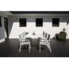 Venture Design Valgomojo komplektas Marbella 160x100x75 cm Baltas aliuminis