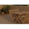 Lauko baldų komplektas Venture Design Valgomojo komplektas Kenya 120x70 cm natūralaus ąžuolo
