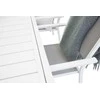 Lauko baldų komplektas Venture Design Valgomojo stalas ir kėdžių komplektas Marbella 160x100x75 cm baltas aliuminis