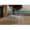 Lauko baldų komplektas Venture Design Valgomojo komplektas Break stalas su 6 Copacabana kėdėmis Balta Pilka Lauko baldai