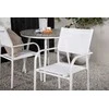 Lauko baldų komplektas Venture Design Valgomojo komplektas Break Santorini 90x90 cm Baltas Aliuminis Sulankstomas