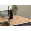 Lauko baldų komplektas Venture Design Valgomojo stalas ir kėdžių komplektas 150x90 cm juodas žalias lauko