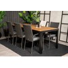 Lauko baldų komplektas Venture Design Valgomojo stalas ir fotelio komplektas 200x100 cm Juoda Akacija Sulankstomas