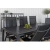 Lauko baldų komplektas Venture Design Valgomojo komplektas 205x90 cm Juoda Aintwood Tikas