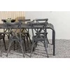 Lauko baldų komplektas Venture Design Valgomojo stalas ir kėdžių komplektas Borneo Tablas 200x100x75 cm juodas aliuminis