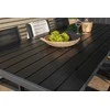Lauko baldų komplektas Venture Design Valgomojo stalas ir fotelio komplektas 205x90 cm Juodas Aintwood