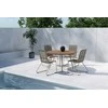 Lauko baldų komplektas Venture Design Valgomojo komplektas San Vito valgomojo stalas ir Bois kėdės 120 cm smėlio spalvos mediena