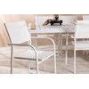 Lauko baldų komplektas Venture Design Valgomojo stalas ir fotelio komplektas 200x100 cm baltas lauko baldai