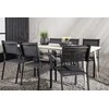 Lauko baldų komplektas Venture Design Valgomojo stalas ir sulankstomos kėdės rinkinys 200x90 cm, smėlio spalvos, plienas