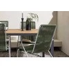 Lauko baldų komplektas Venture Design Valgomojo stalas ir kėdžių komplektas 150x90 cm juodas žalias lauko