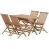 Lauko baldų komplektas Venture Design Valgomojo komplektas Kenya 120x70 cm natūralaus ąžuolo