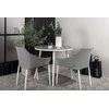 Lauko baldų komplektas Venture Design Valgomojo stalas ir kėdžių komplektas Break 90 cm balta pilka