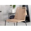 Lauko baldų komplektas Venture Design Valgomojo stalas ir kėdžių komplektas Paola ir Lindos 200x100 cm juodas stiklas plienas pintas rotangas
