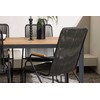 Lauko baldų komplektas Venture Design Valgomojo stalas ir kėdžių komplektas Break and Bois 90x150 cm juodas