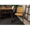 Lauko baldų komplektas Venture Design Valgomojo stalas ir kėdžių komplektas 200x100 cm juoda mediena