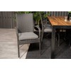 Lauko baldų komplektas Venture Design Valgomojo stalas ir fotelio komplektas 200x100 cm Juoda Akacija Sulankstomas
