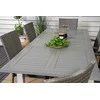Lauko baldų komplektas Venture Design Valgomojo stalas ir fotelio komplektas 152x210x90 cm, baltas, Aintwood, rotangas, plienas