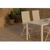 Lauko baldų komplektas Venture Design Valgomojo komplektas Giardini stalas su 4 Levanzo kėdėmis, smėlio spalvos, sulankstomas