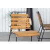 Lauko baldų komplektas Venture Design Valgomojo stalo ir kėdžių komplektas 200x100 cm Juoda Akacija Plienas