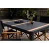 Lauko baldų komplektas Venture Design Valgomojo stalas ir kėdžių komplektas 150x100 cm juodas, tikmedis, akacija