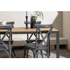 Lauko baldų komplektas Venture Design Valgomojo stalas ir kėdžių komplektas 150x90 cm Juodas Aliuminis
