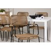 Lauko baldų komplektas Venture Design Valgomojo komplektas Break stalas ir Lindos foteliai 205x75 cm Balta Ruda Juoda lauko baldai