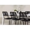 Lauko baldų komplektas Venture Design Valgomojo komplektas Break stalas ir Lindos fotelis 205x75 cm baltas lauko